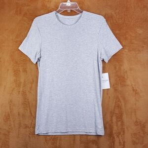 CALVIN KLEIN Sleepwear Mens Small Gray Pullover Crew Short Sleeve Tee Ultra Soft
